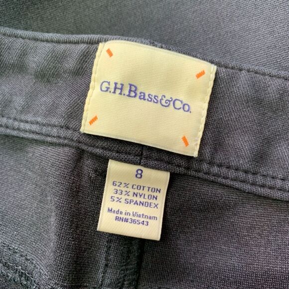 GH Bass and Co Skinny Jeans Dress Pants Black Stretch Ankle Length Size 8 - Picture 6 of 7